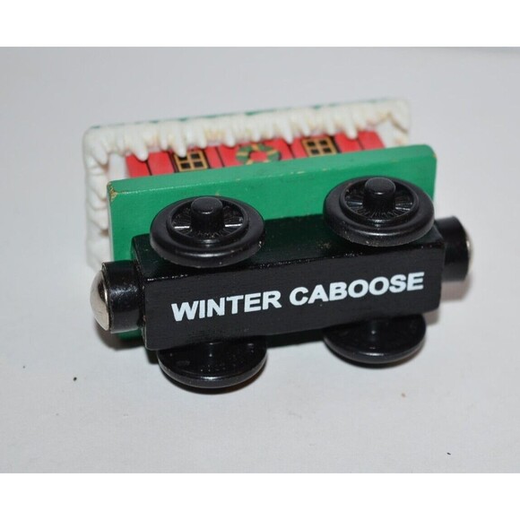 Thomas The Train Winter Caboose Wooden Railway Friends Season Greetings - Picture 6 of 7